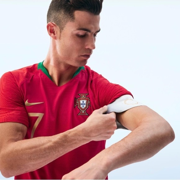 NIKE CRISTIANO RONALDO PORTUGAL HOME JERSEY FIFA WORLD CUP 2018 CR#7 NWT - Picture 5 of 15